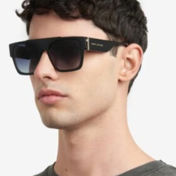 Marc Jacobs MARC 757/S 0KB7 9O Square Sunglasses - Transparent Dark Grey - Picture 2 of 13